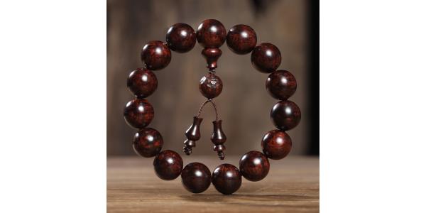 海南黄花梨鬼脸对眼15mm